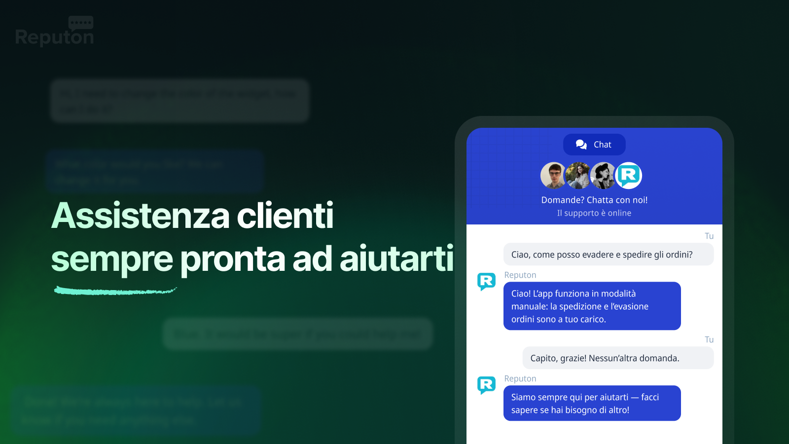 Assistenza clienti Reputon