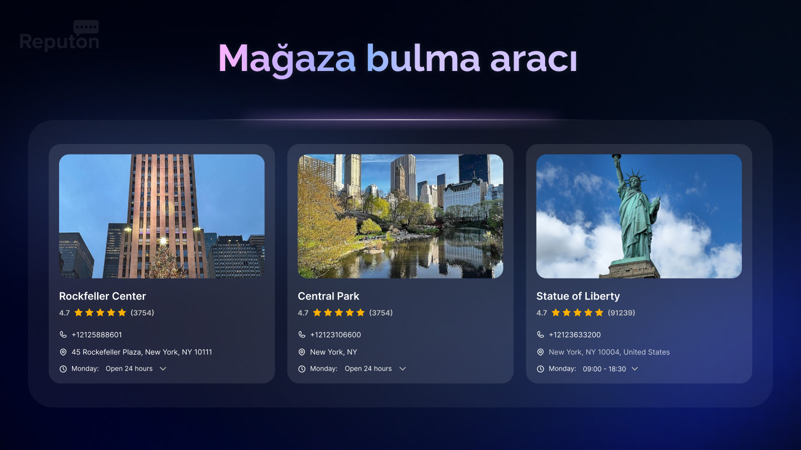 Google mağaza bulucu widget
