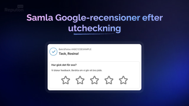 Samla in Google-recensioner efter köp