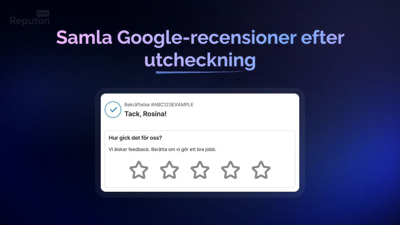 Samla in Google-recensioner efter köp
