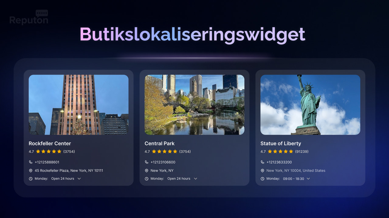Google-recensioner butikslokalisator