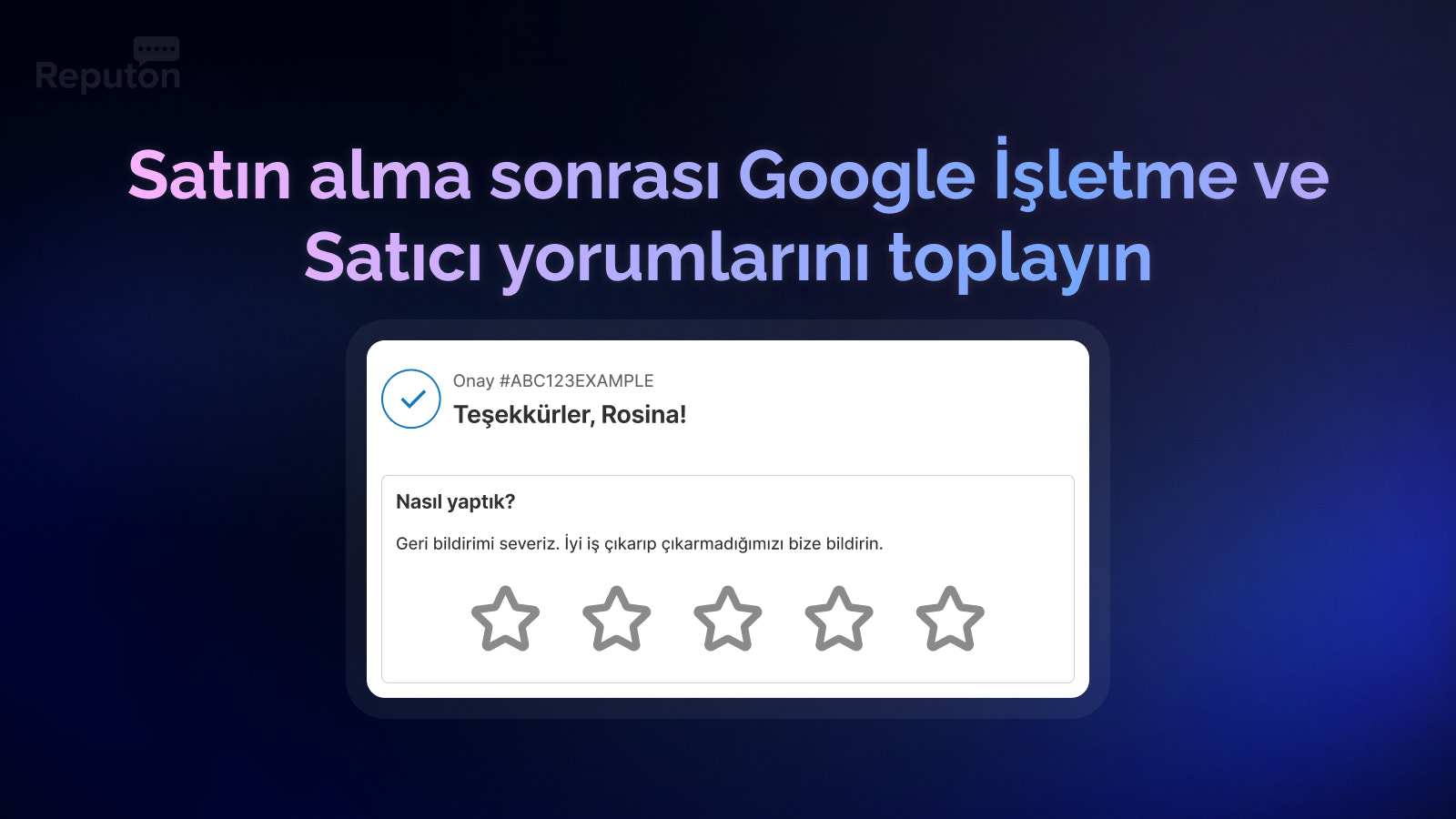 Ödeme sonrası Google yorumlarını topla