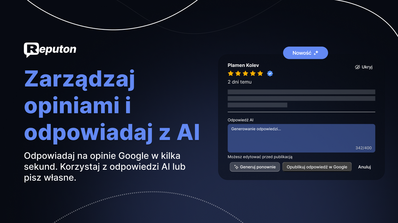 odpowiadaj na recenzje Google za pomocą AI