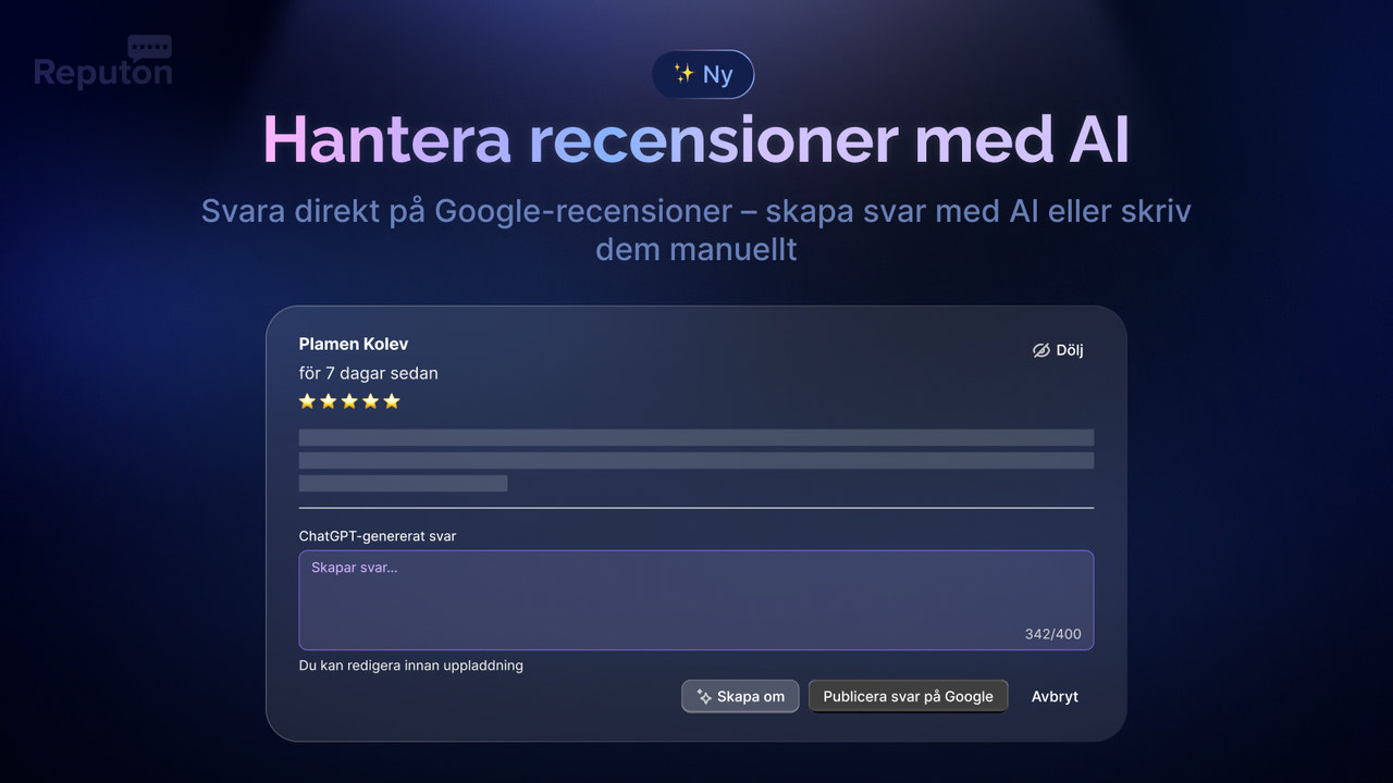 Google-recensioner AI-svar