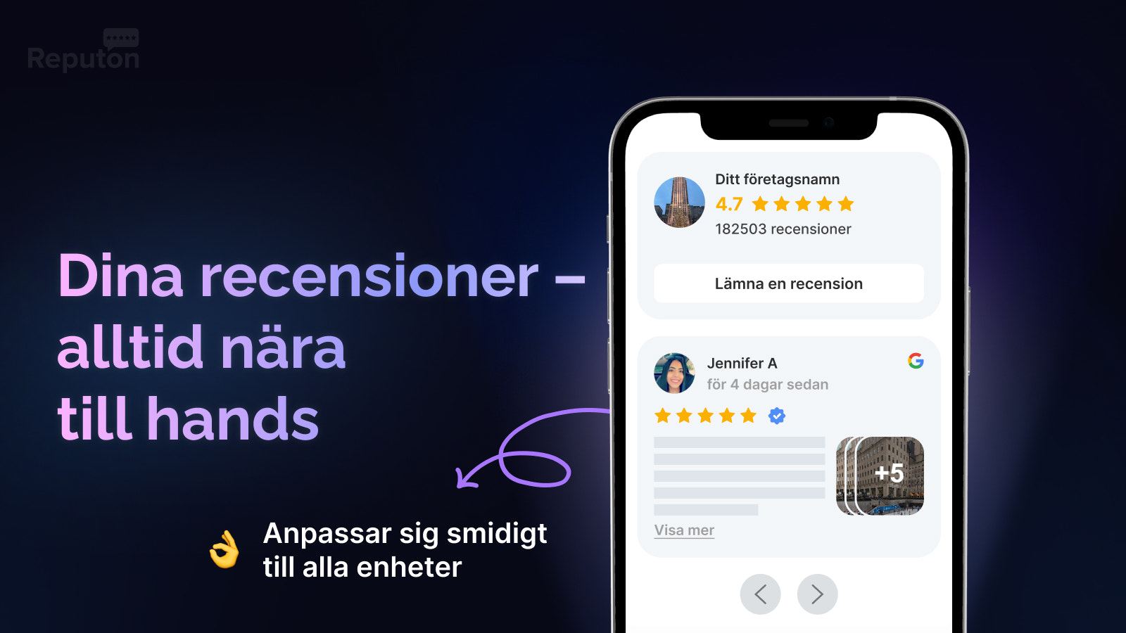 Google-recensioner mobilvy