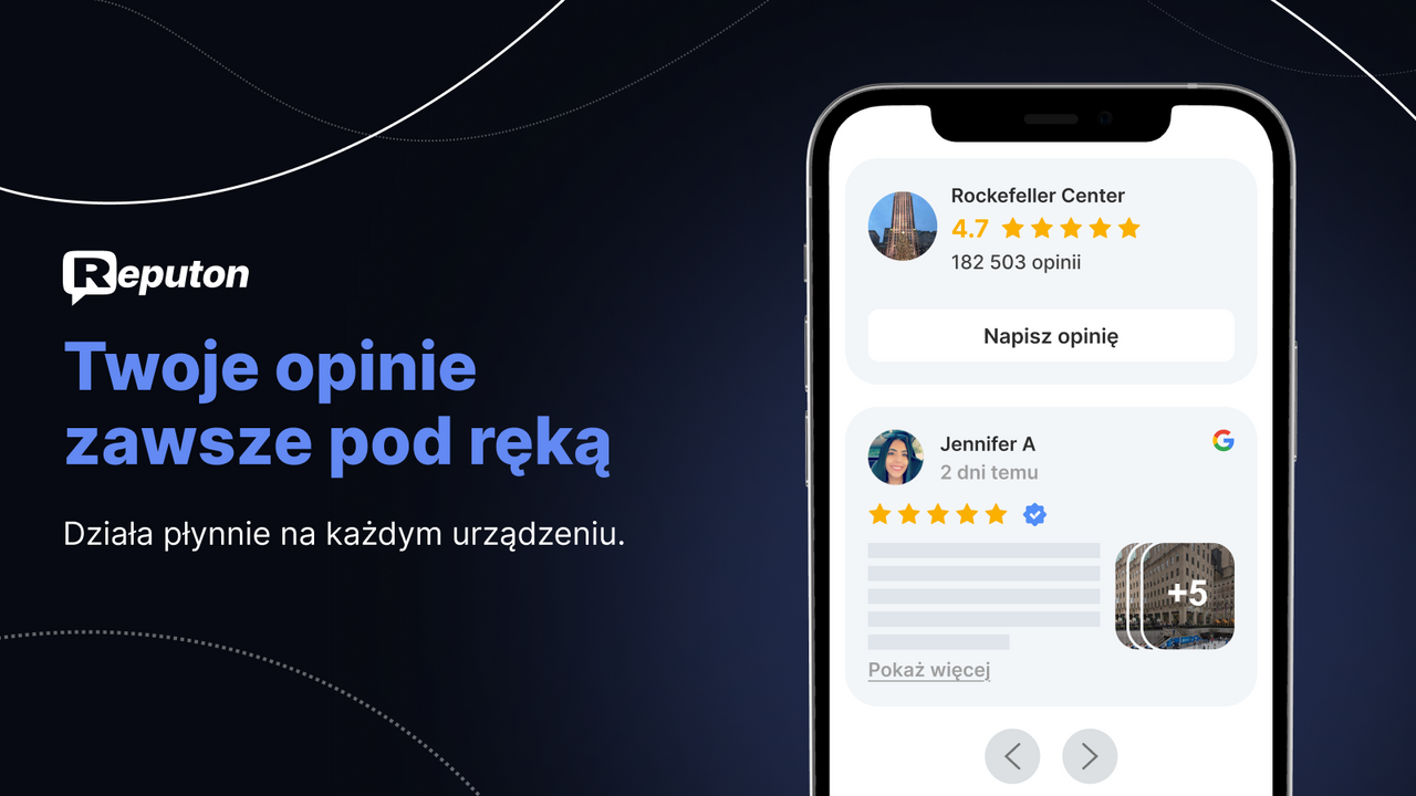 Opinie Google w widoku mobilnym