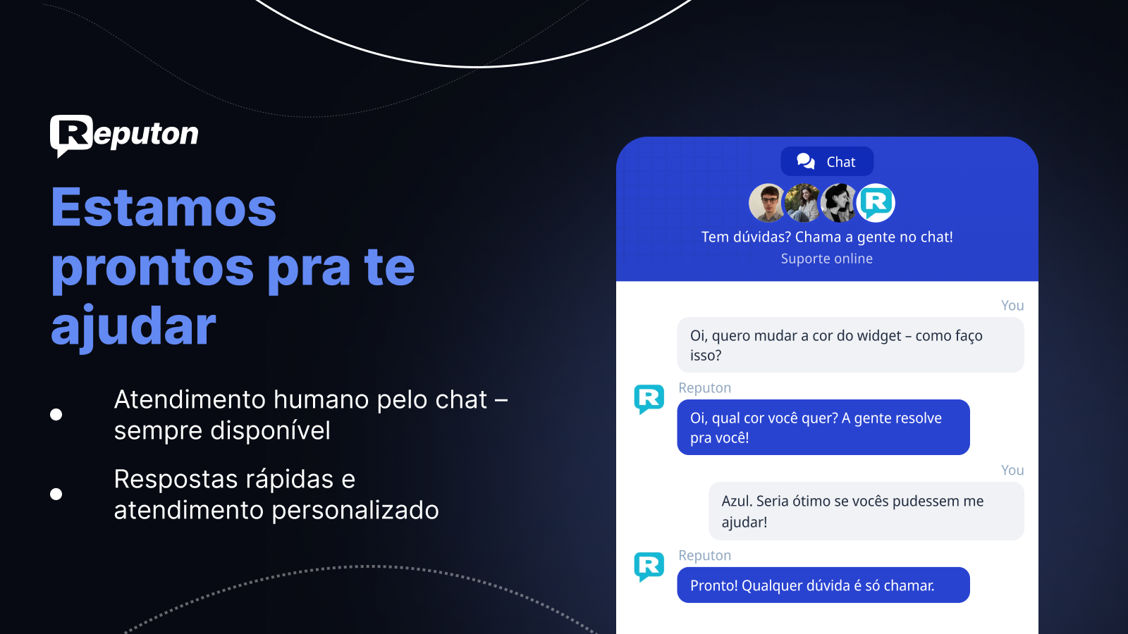 Suporte Reputon para avaliações do Google