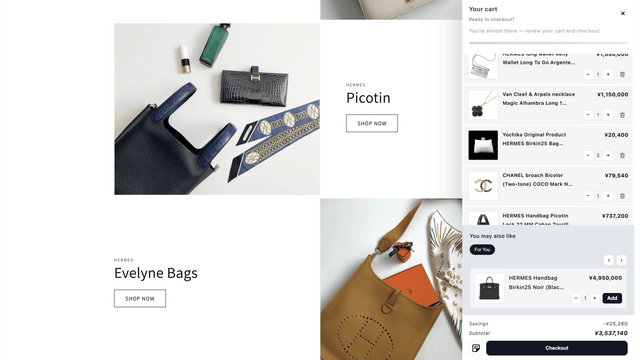 Real case of AI cart drawer for personalized upsell