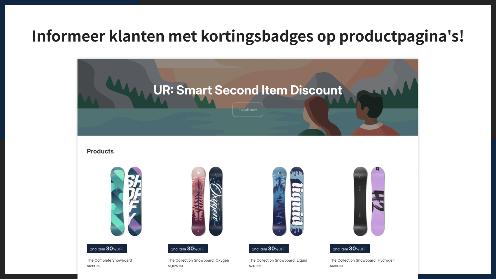 Informeer klanten met kortingsbadges op productpagina's!