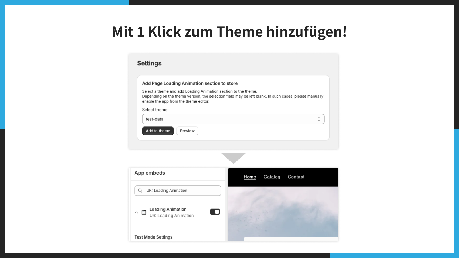 Mit 1 Klick zum Theme hinzufügen!