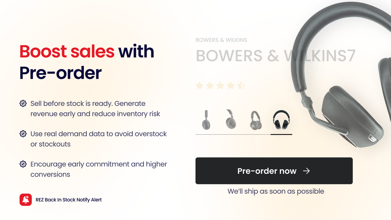 Boost sales with Pre-order