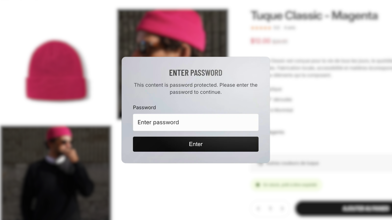 Password usage example