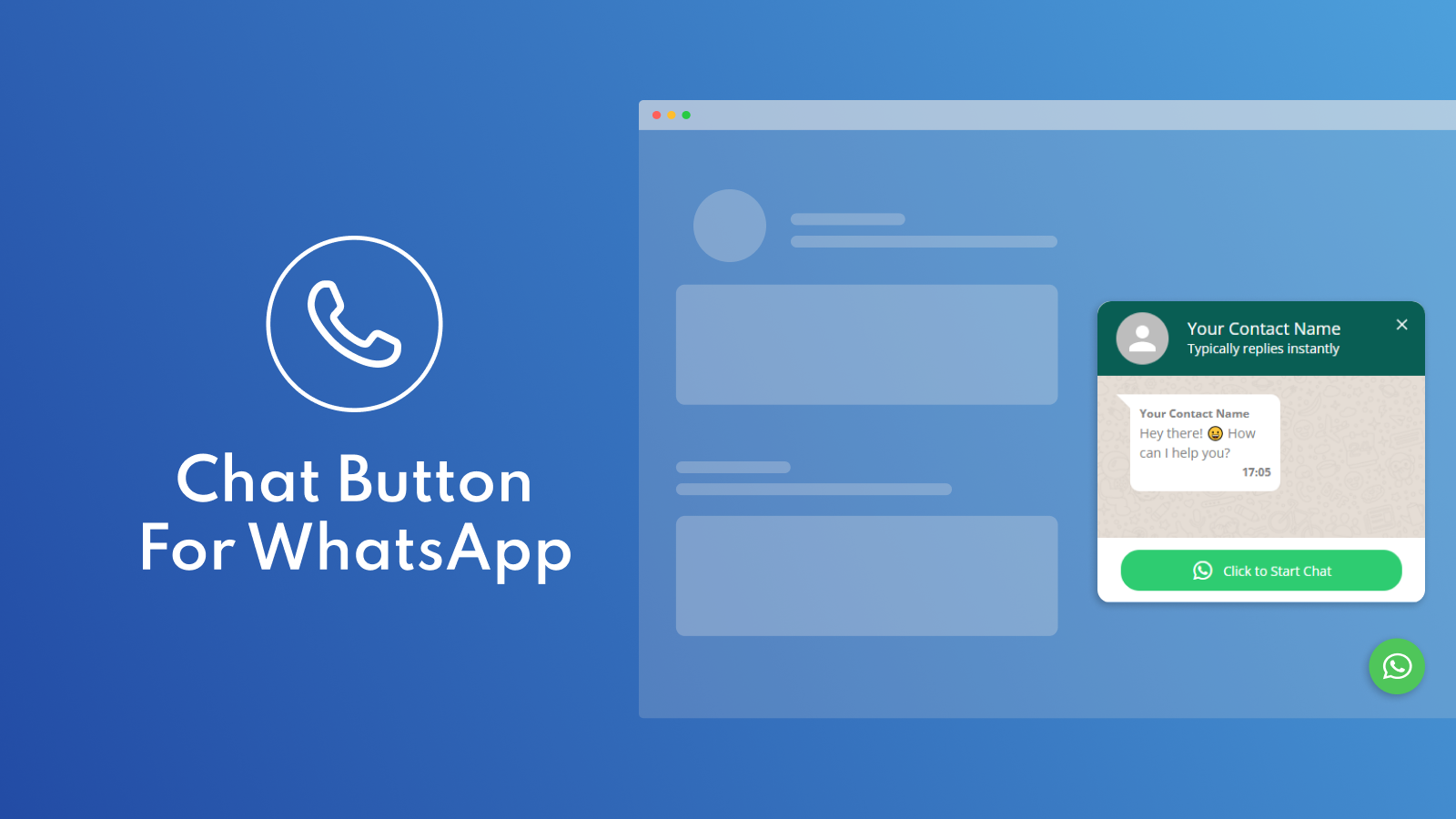 Enhance your website experience with WhatsApp chat