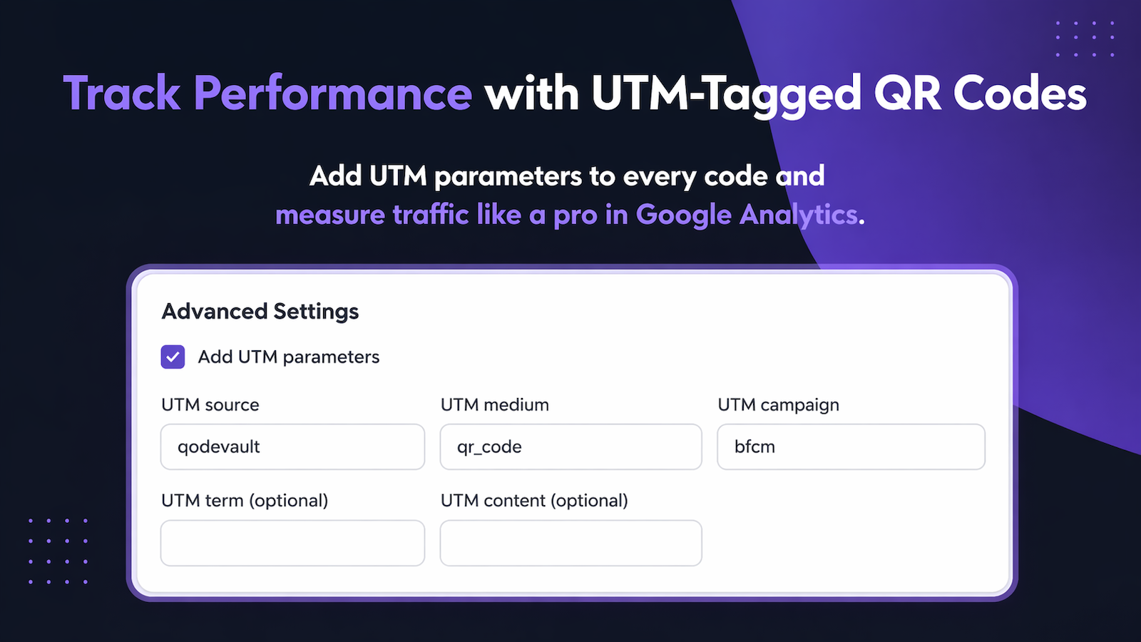 Track Performance with UTM