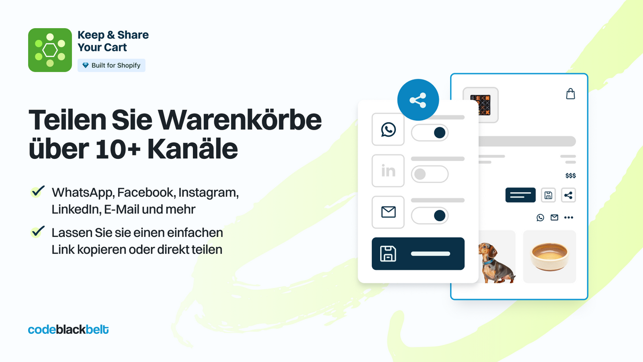 Warenkörbe über 10+ Kanäle teilen