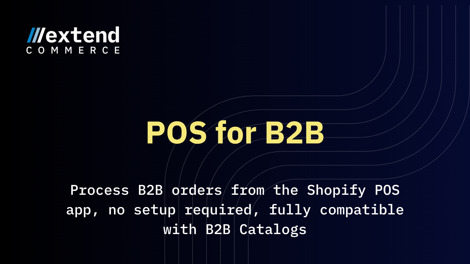 Extend POS for B2B