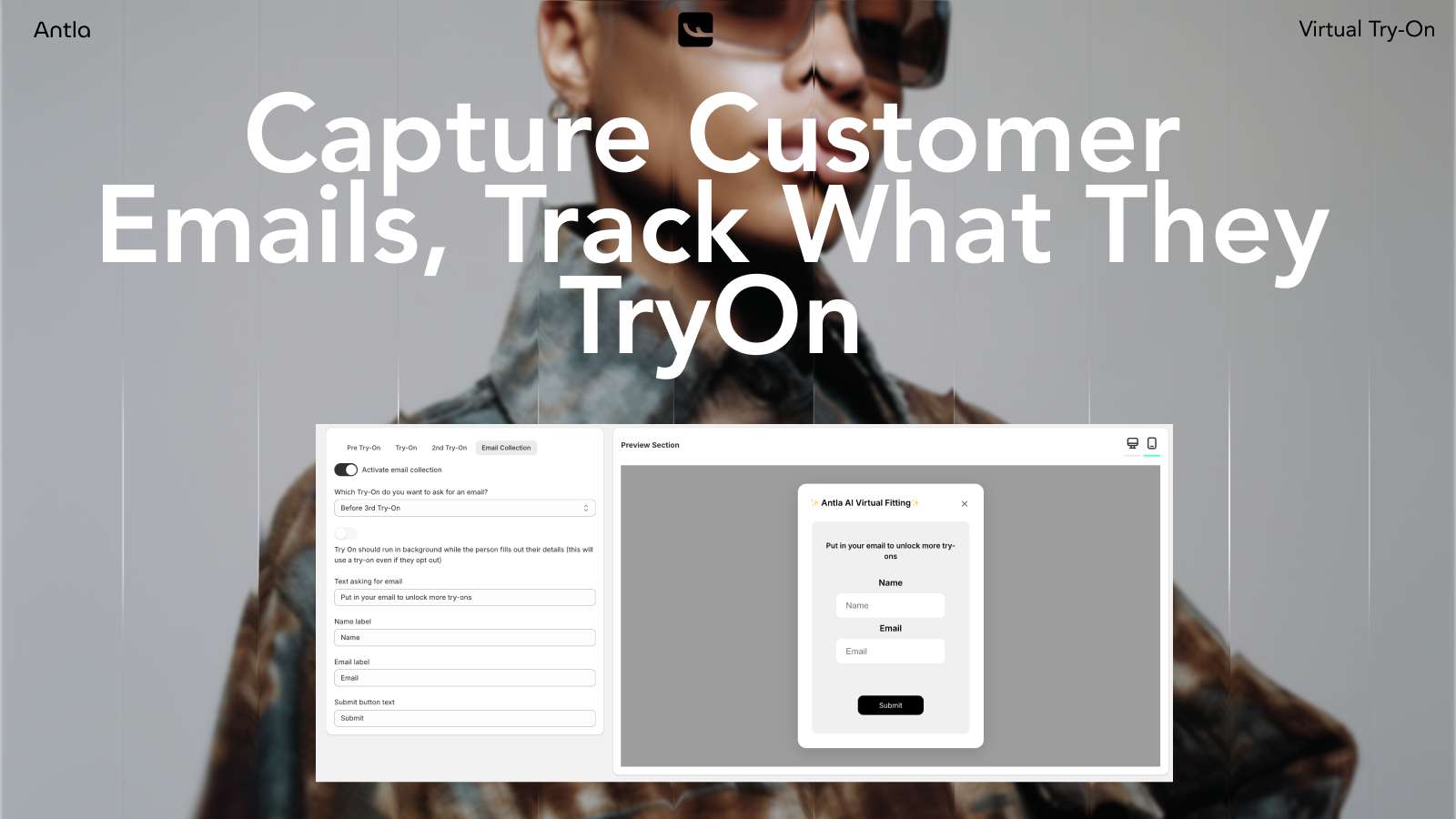 Get emails from customers as they try outfits on