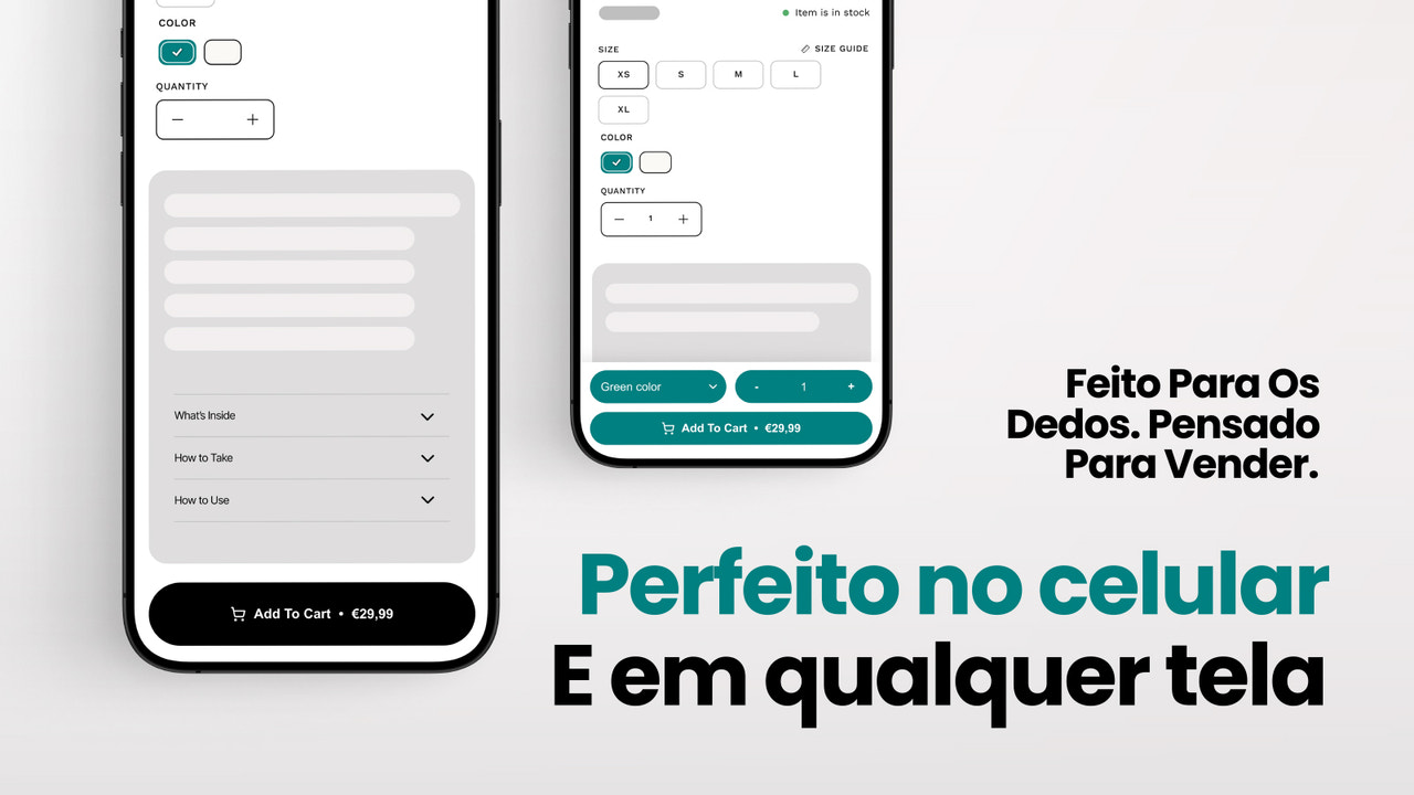 Design responsivo ideal para celular e tablets