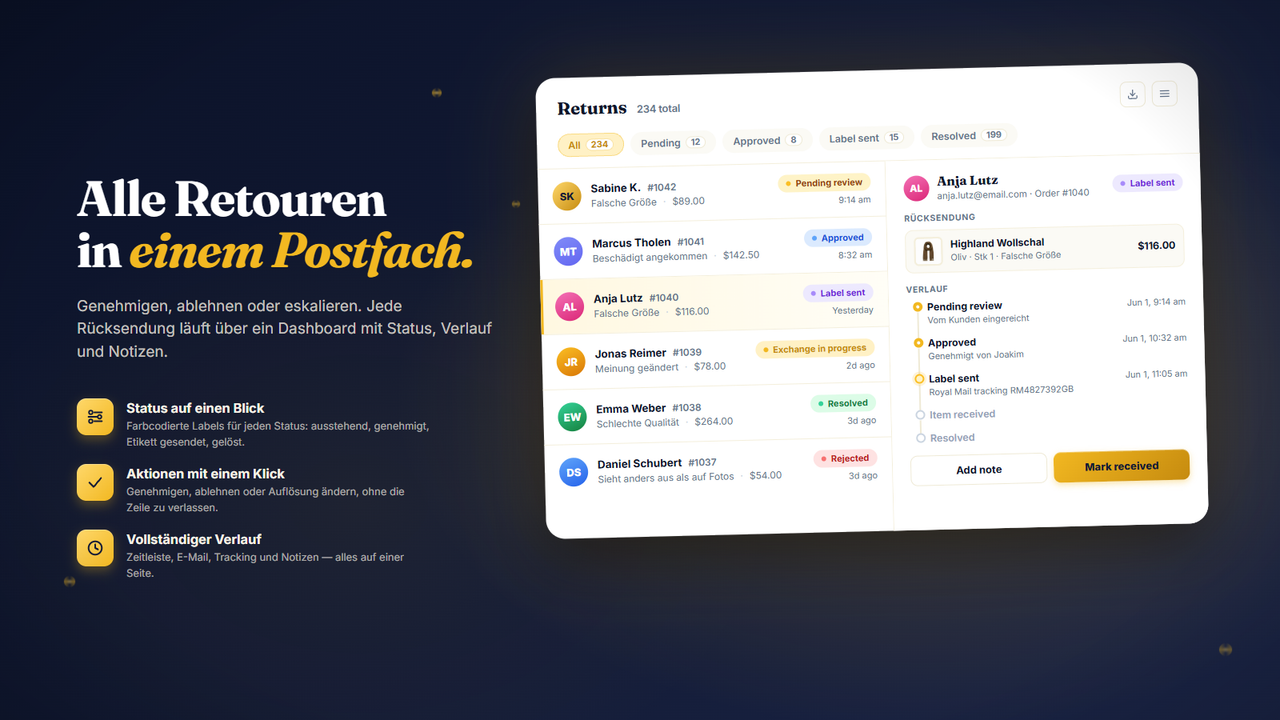 Alles an einem Ort verwalten