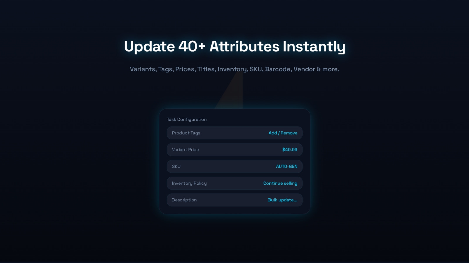 Configure field tasks