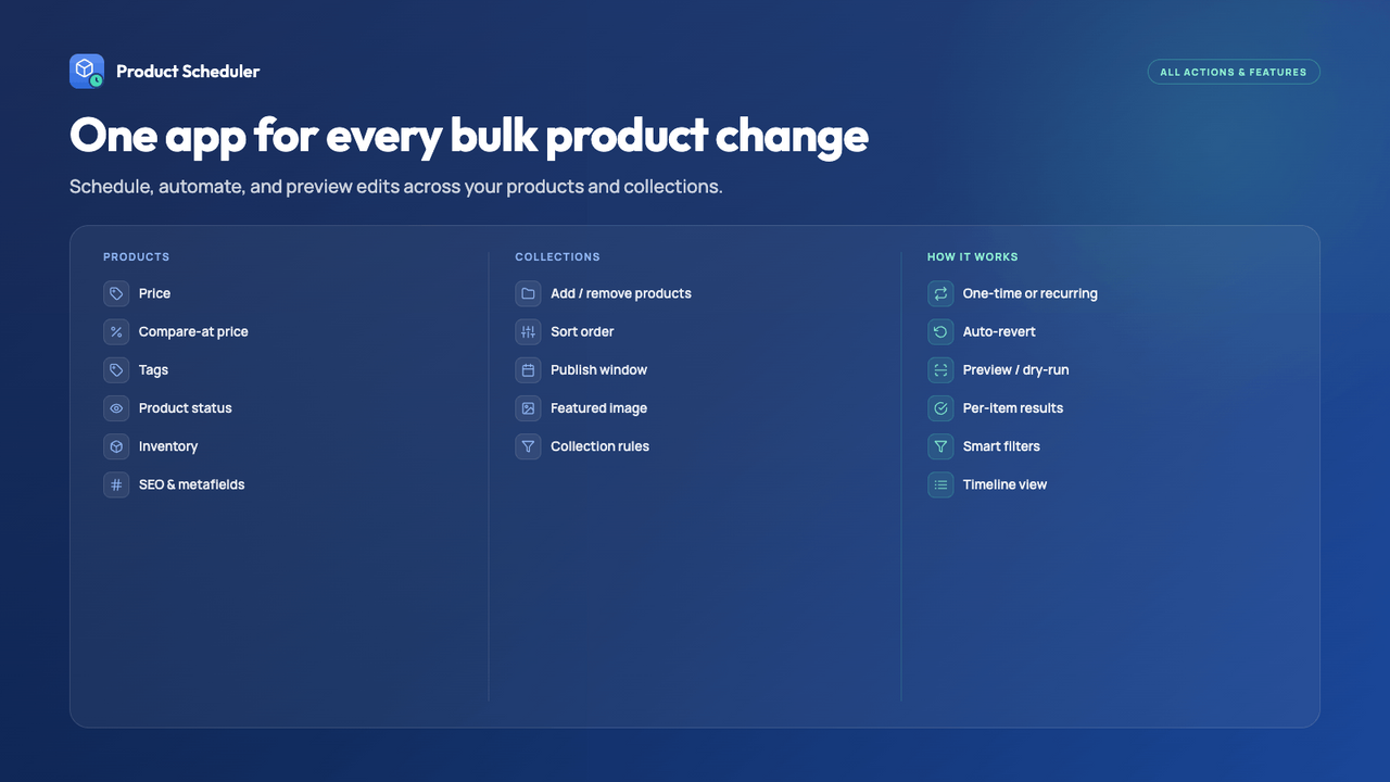 One app for every bulk product change