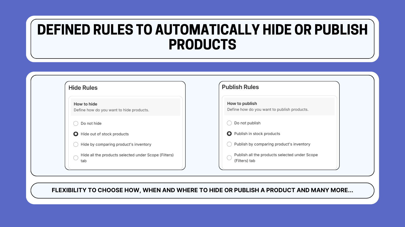 Rule - how to hide