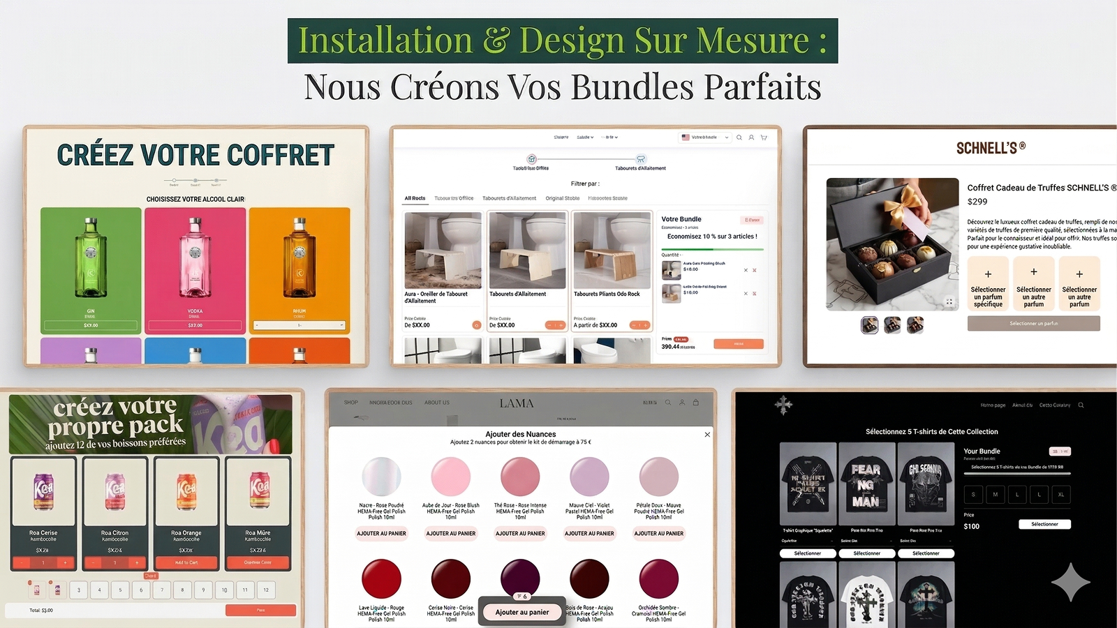 Outils de design personnalisés comme les SDK et plus