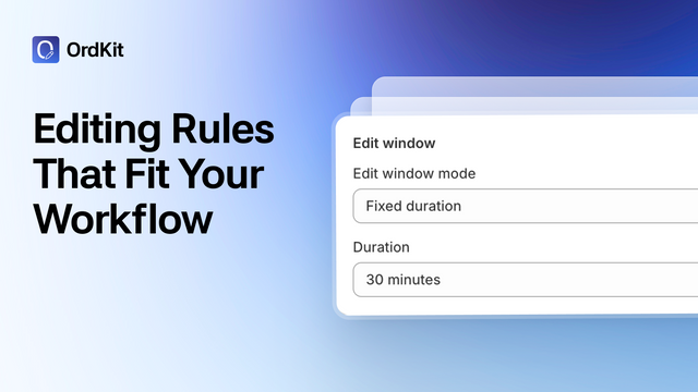 Editing rules that fit your workflow