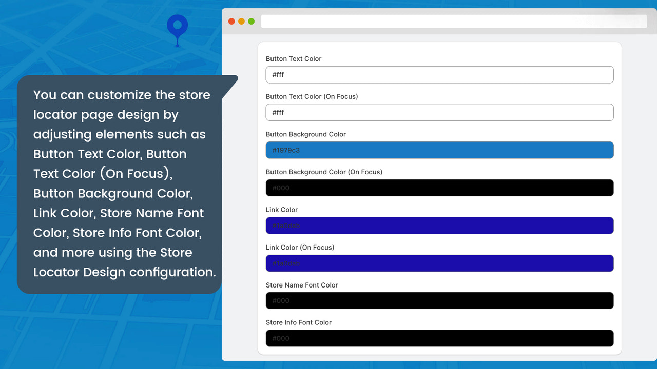 App backend - Store Locator Design Options
