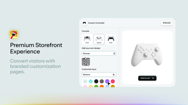 Premium Storefront Experience | Convert with branded pages.