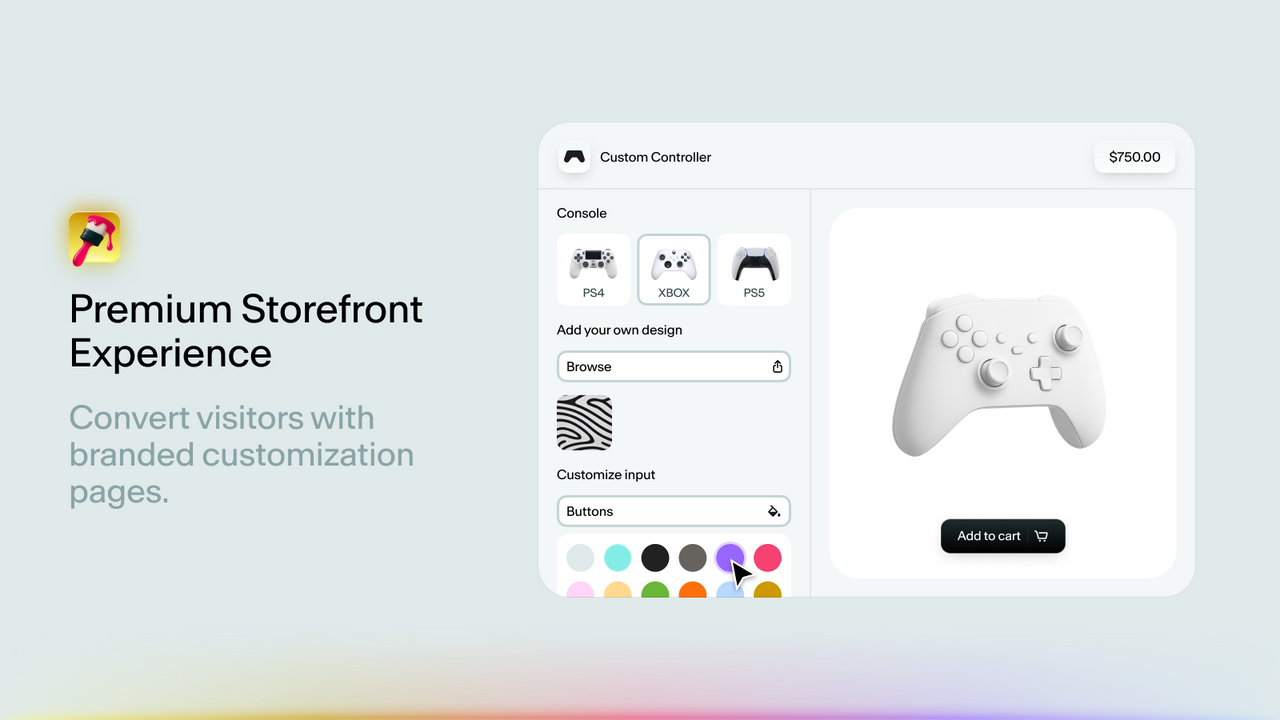 Premium Storefront Experience | Convert with branded pages.