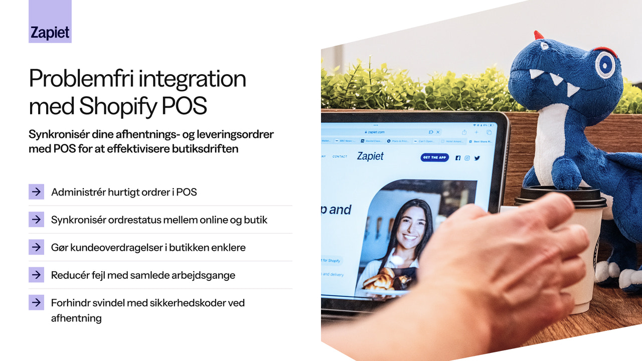 Shopify POS-integration til afhentning og levering
