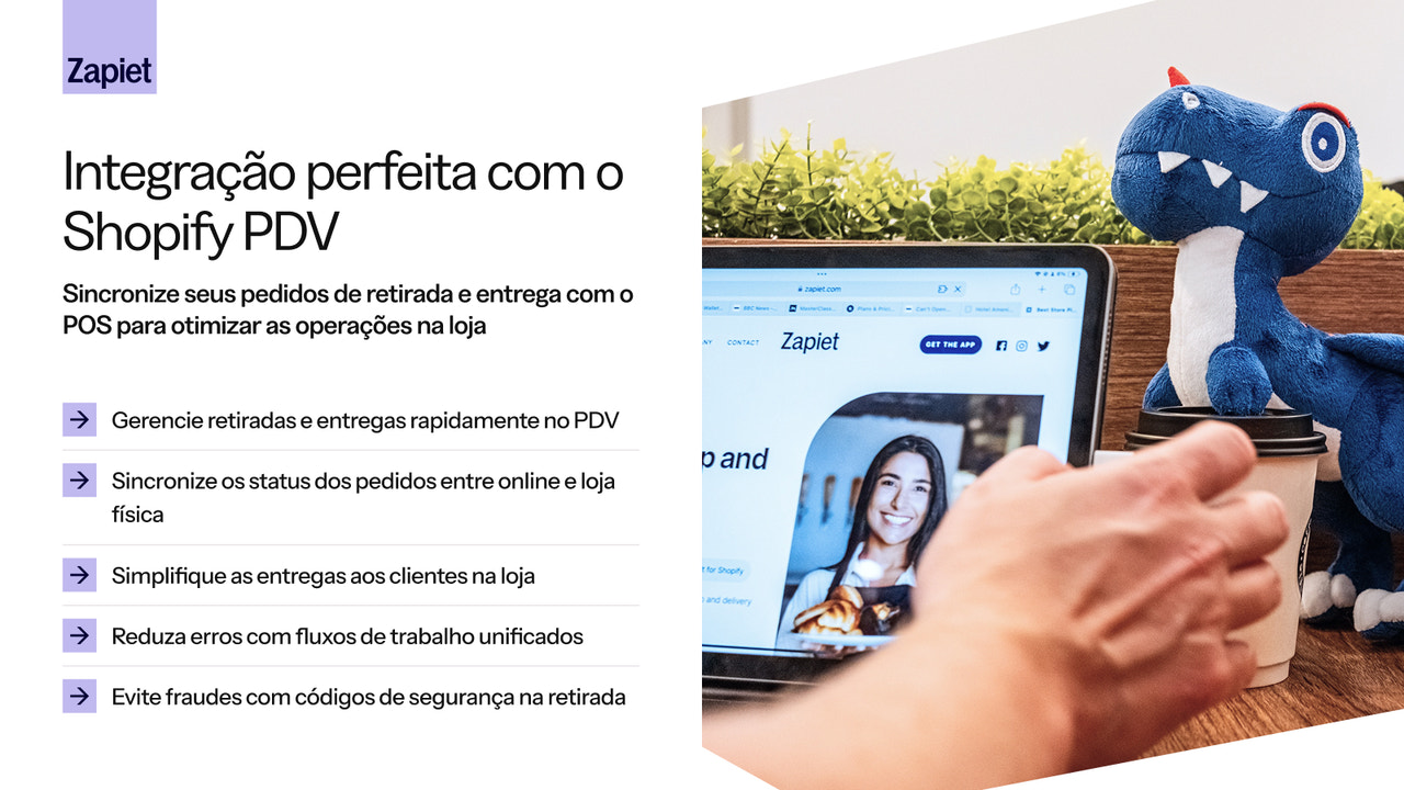 Integração com Shopify PDV para retirada e entrega