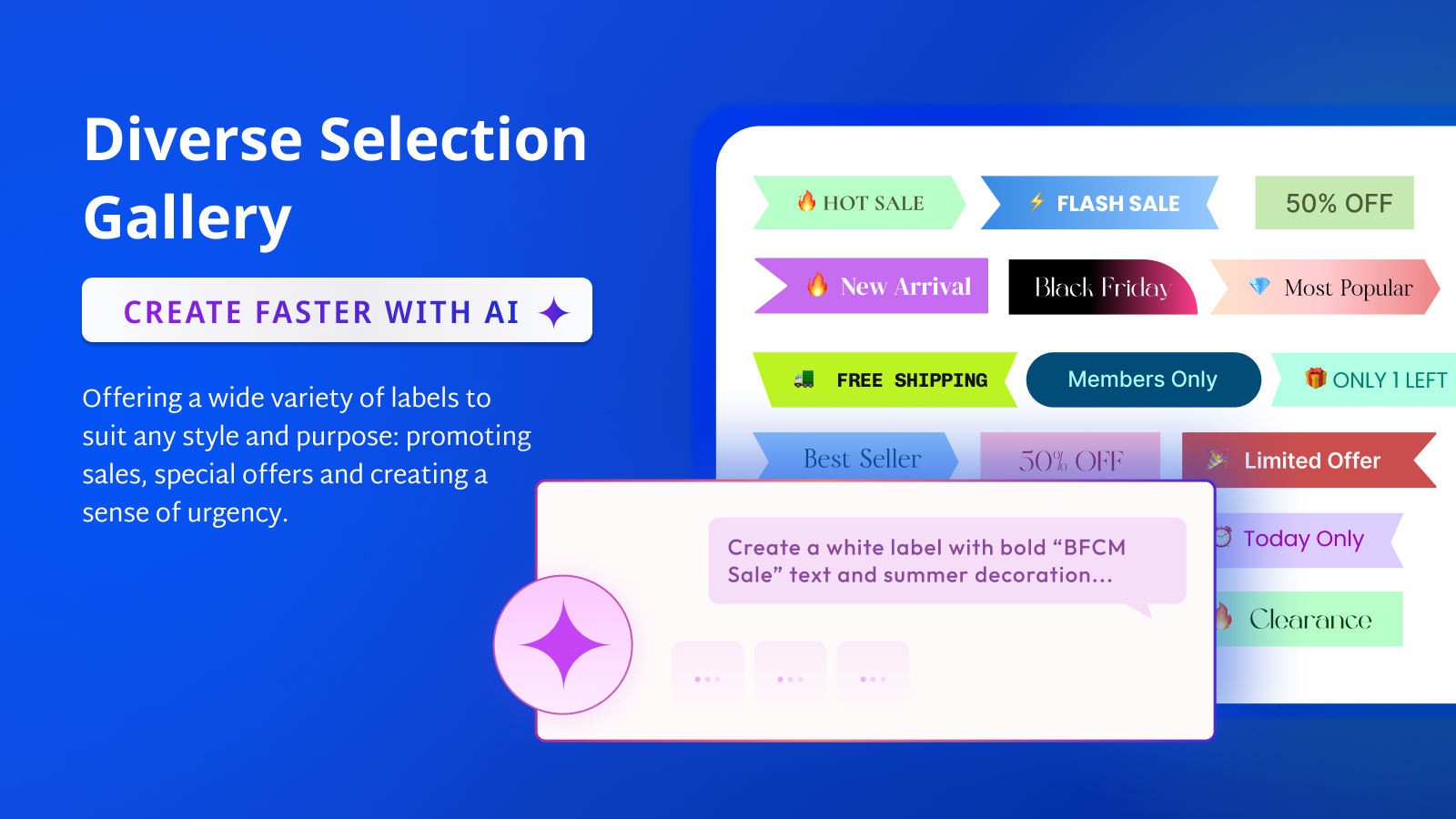 Browse label & badge templates for any campaign