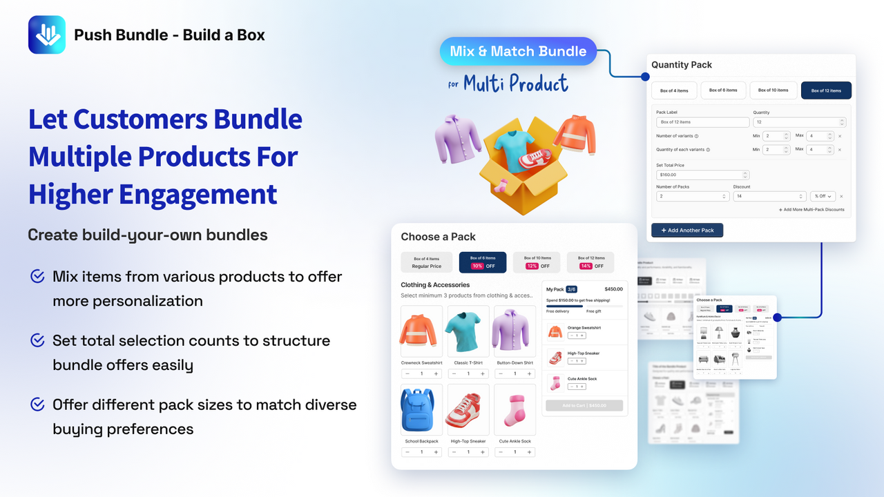 Encouragez les achats en lot avec des bundles flexibles