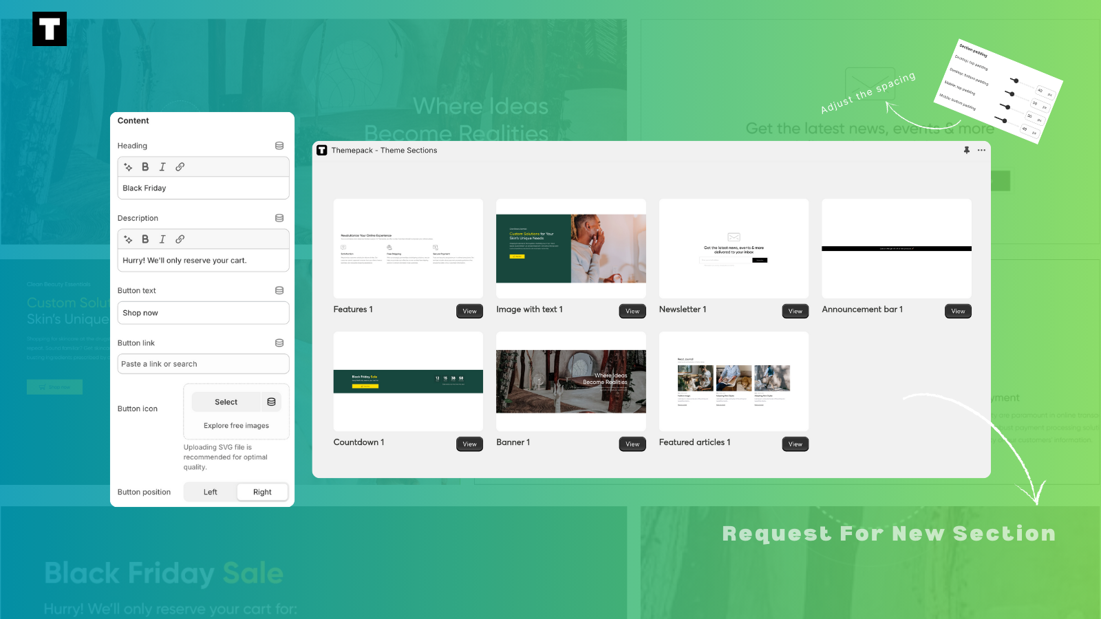 Boost store conversions with ready-made theme sections