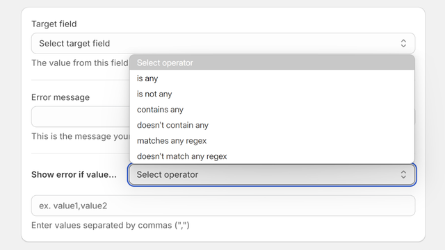 Conditions
