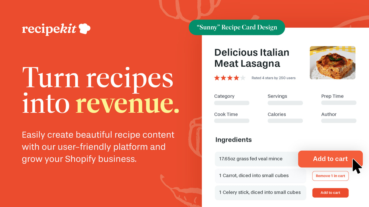 Turn recipes into revenue with shoppable recipe blogs on Shopify