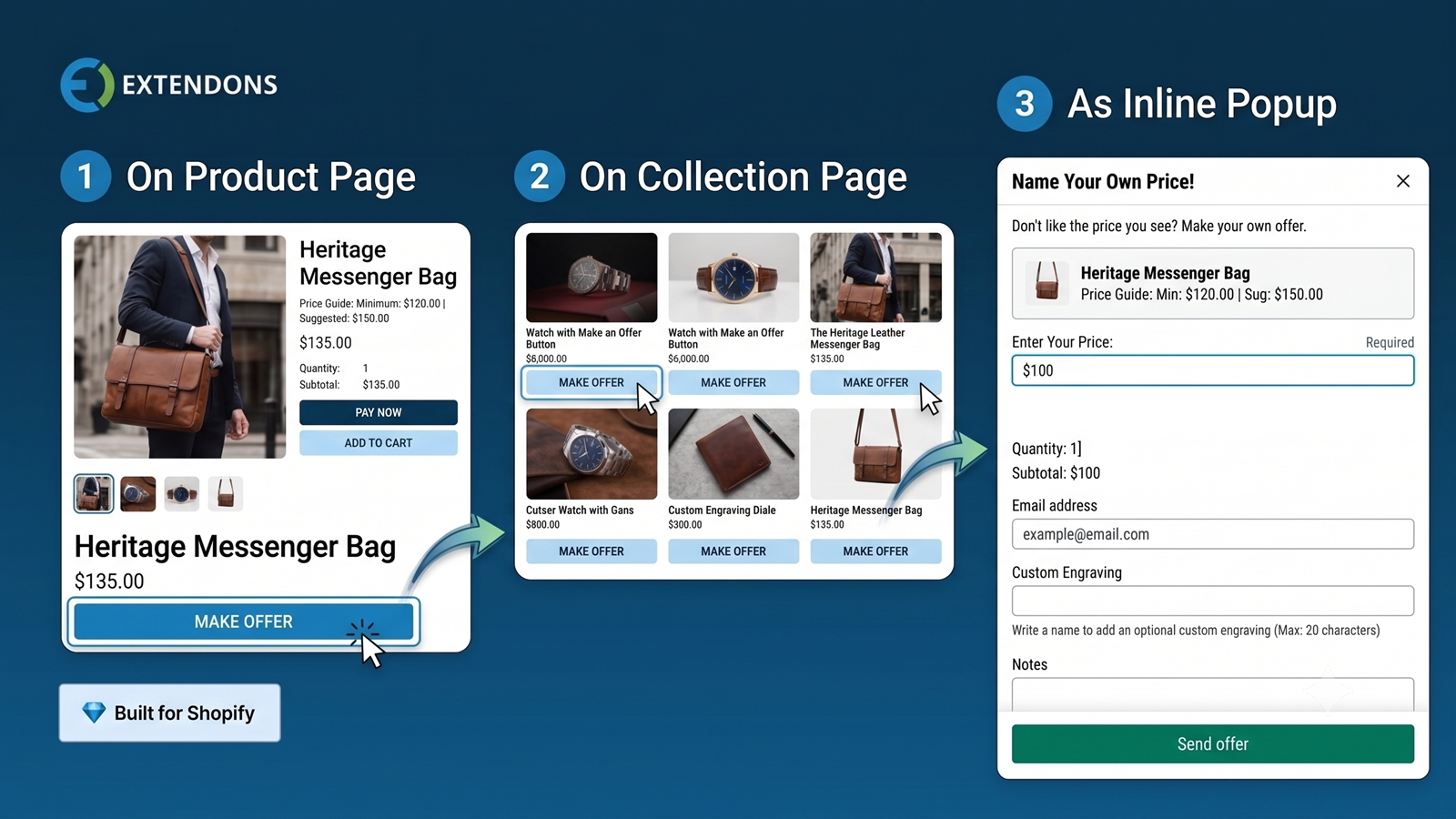 custom pricing pay what you want shop page