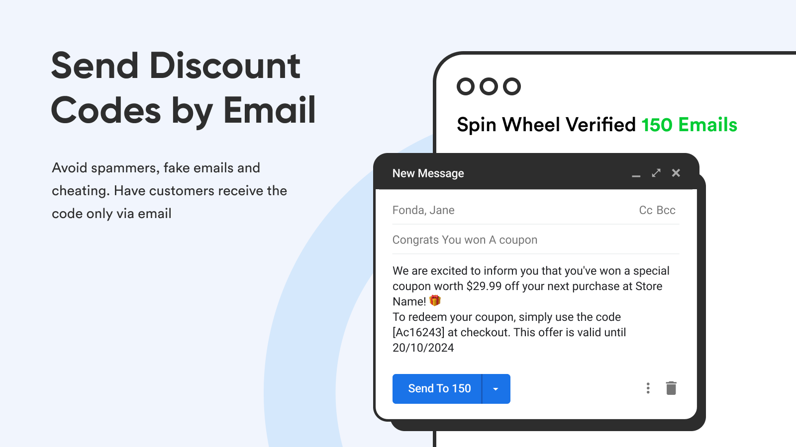 Sending emails is free as part of our subscription
