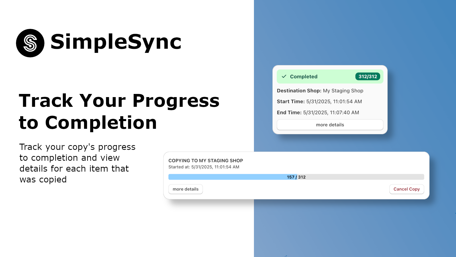 copy and duplication your product store into a staging store