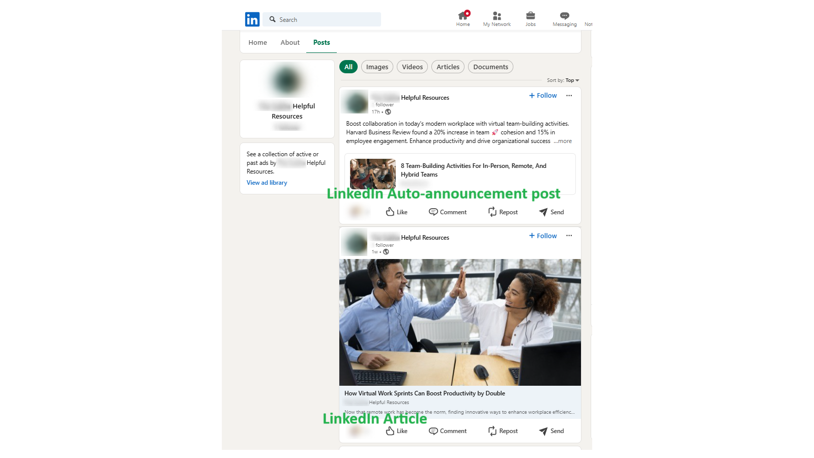 Distribution Agent: Targeting on Instagram, Facebook, LinkedIn