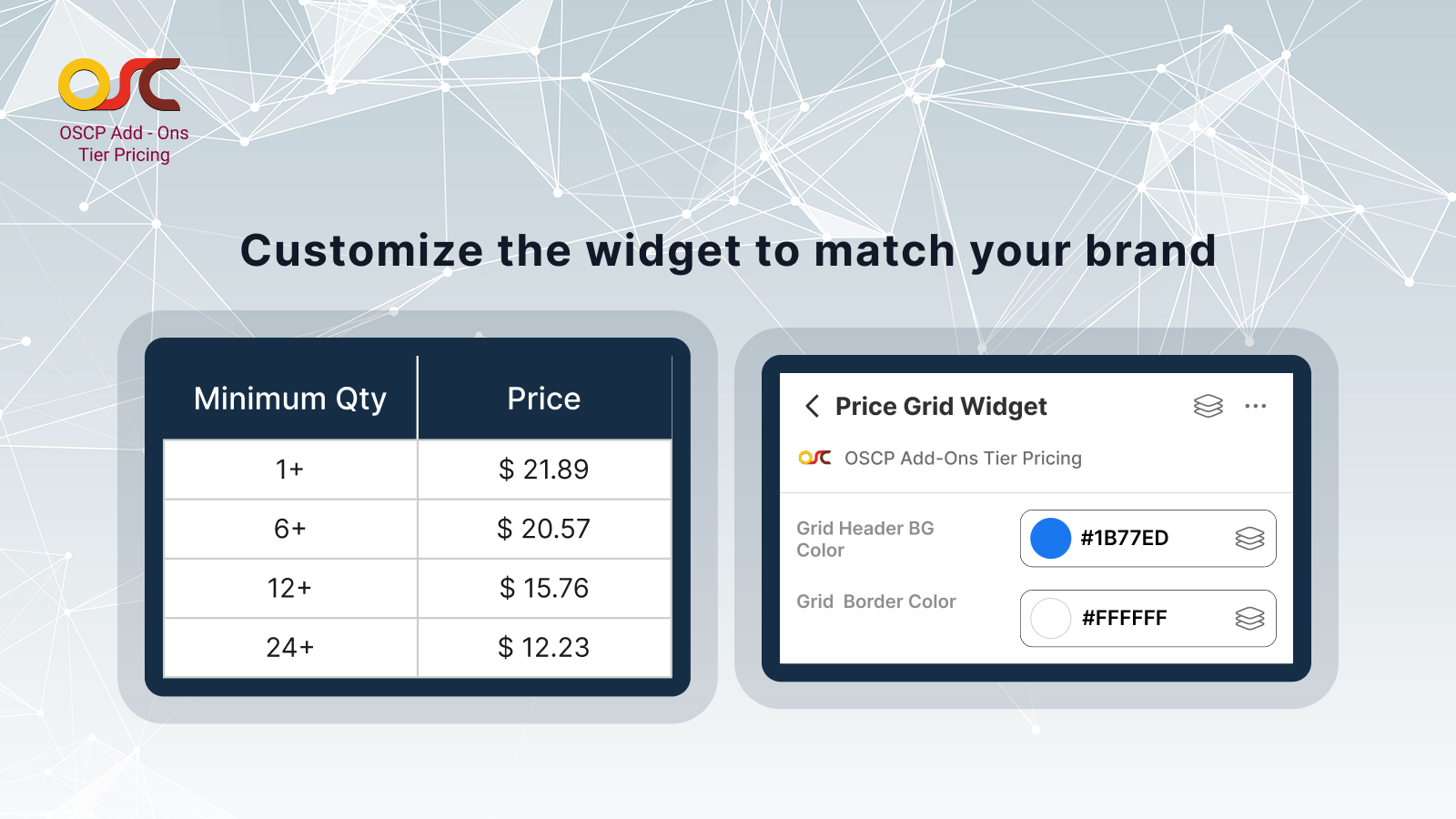 Customize the widget