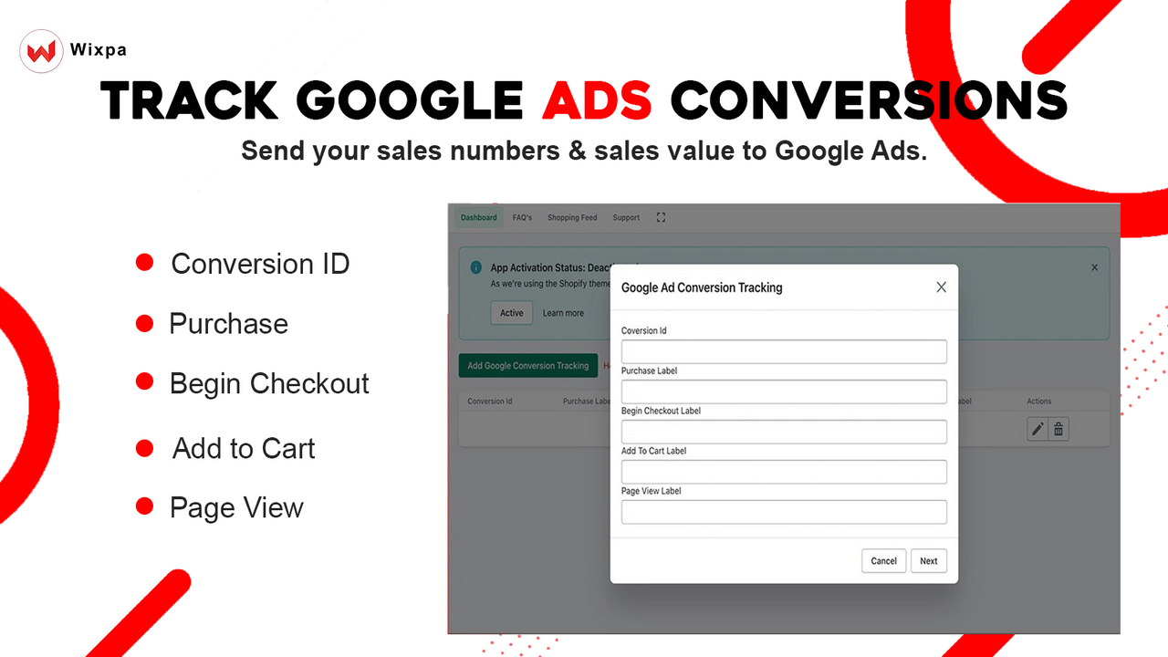 Google Ads Tracking for Shopify store