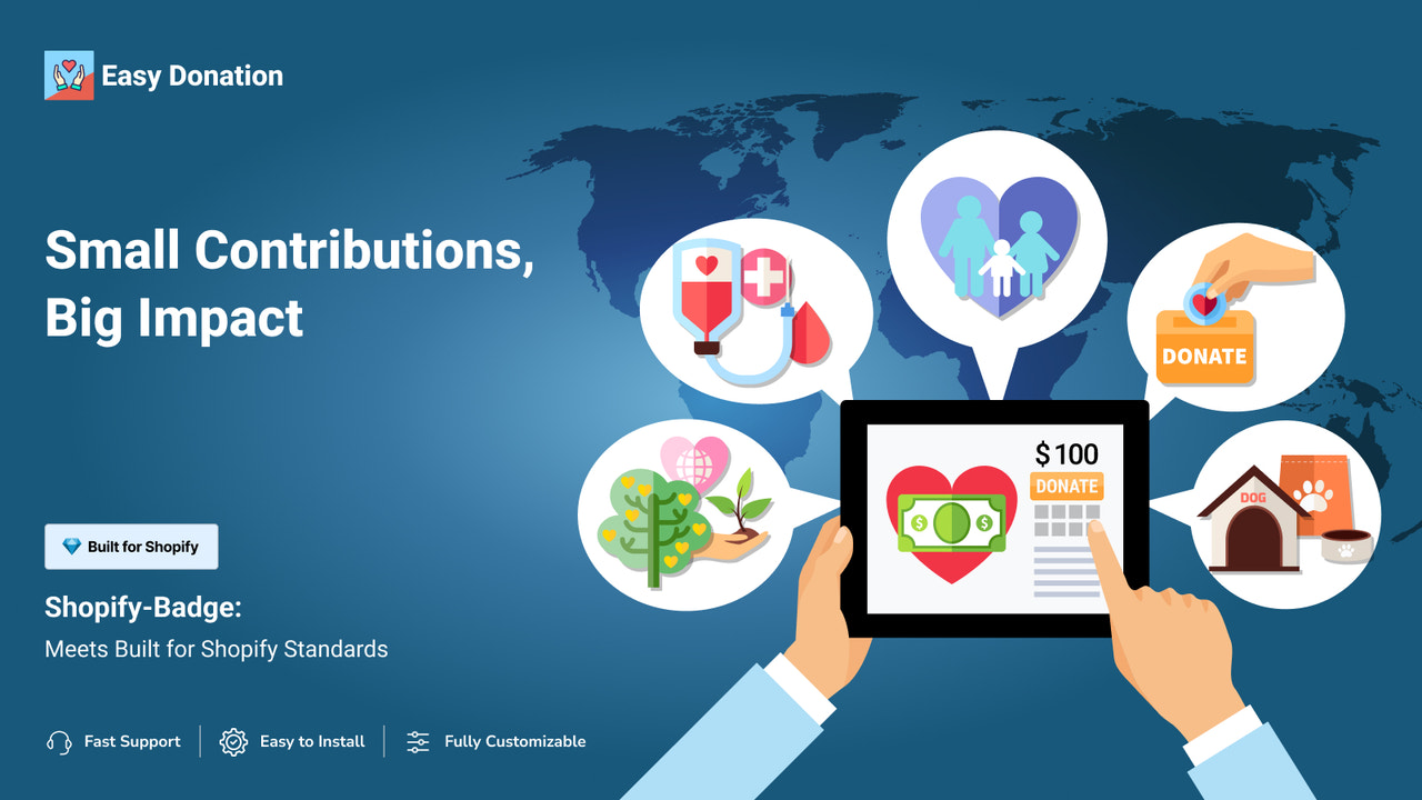 Easy Donation - Shopify Store Charity Widget