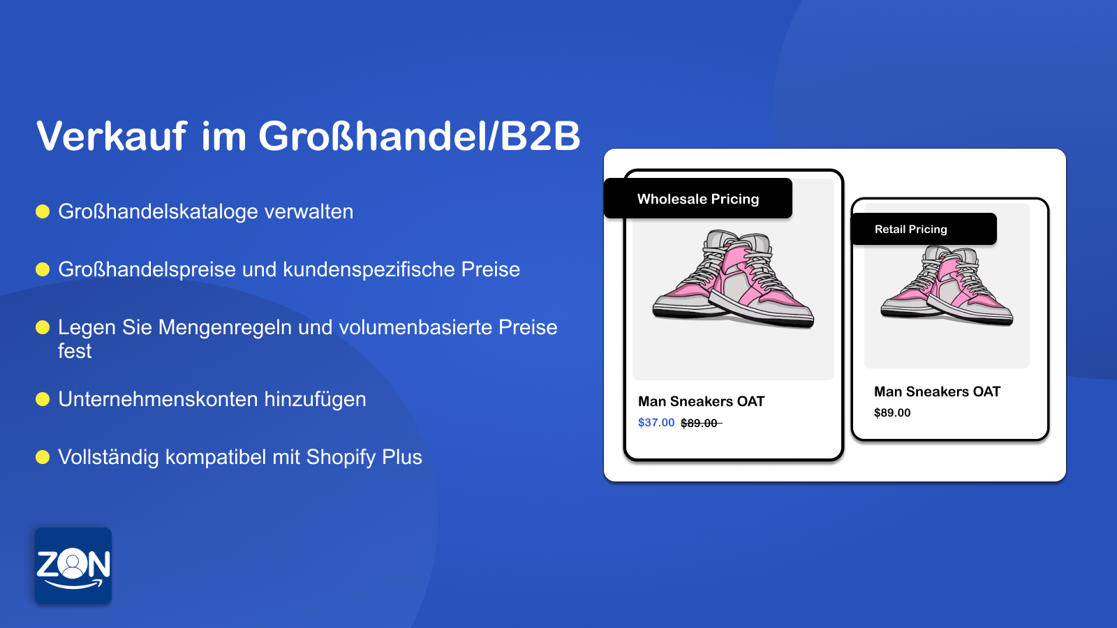 Verkaufen Sie Großhandel B2B für die Shopify Store-App