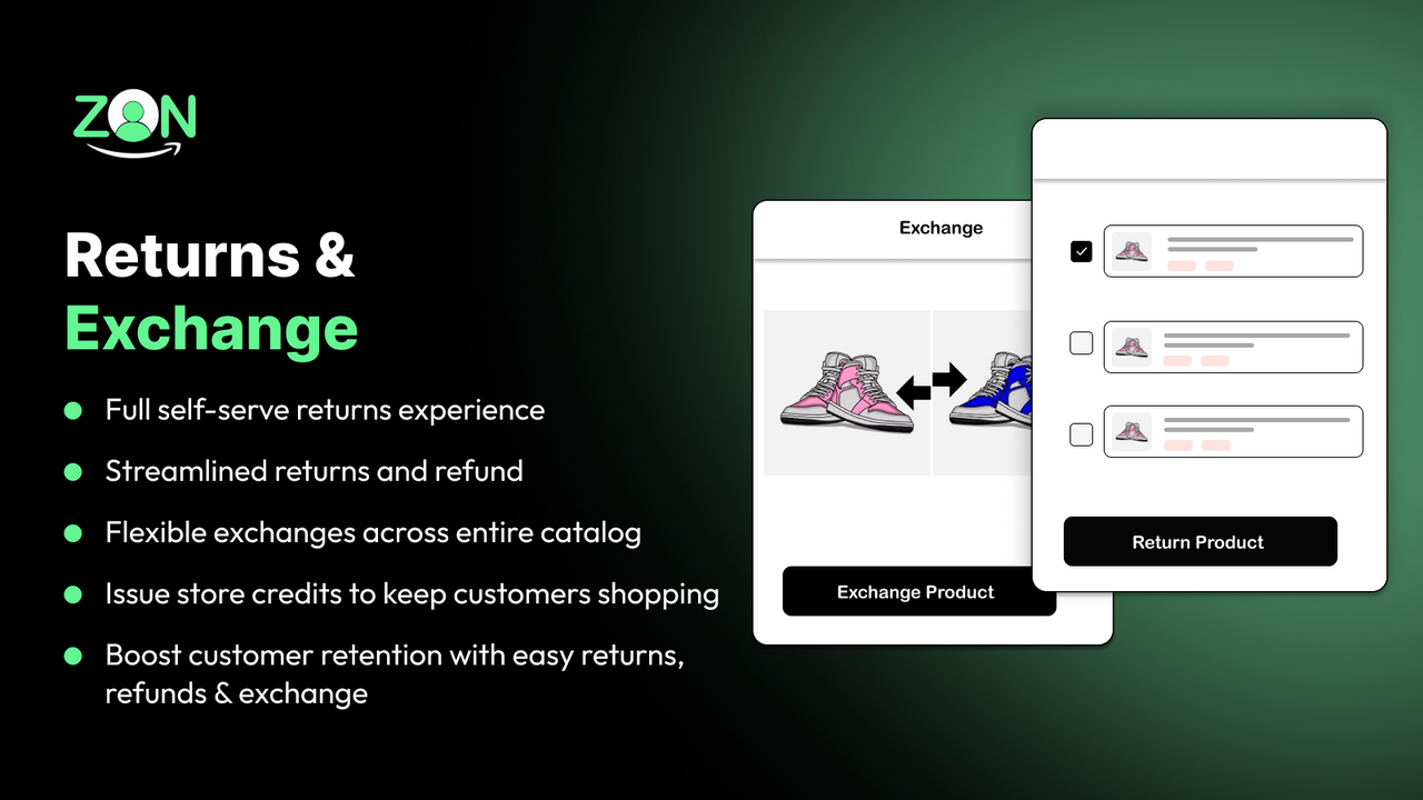 Returns and exchange for shopify store app