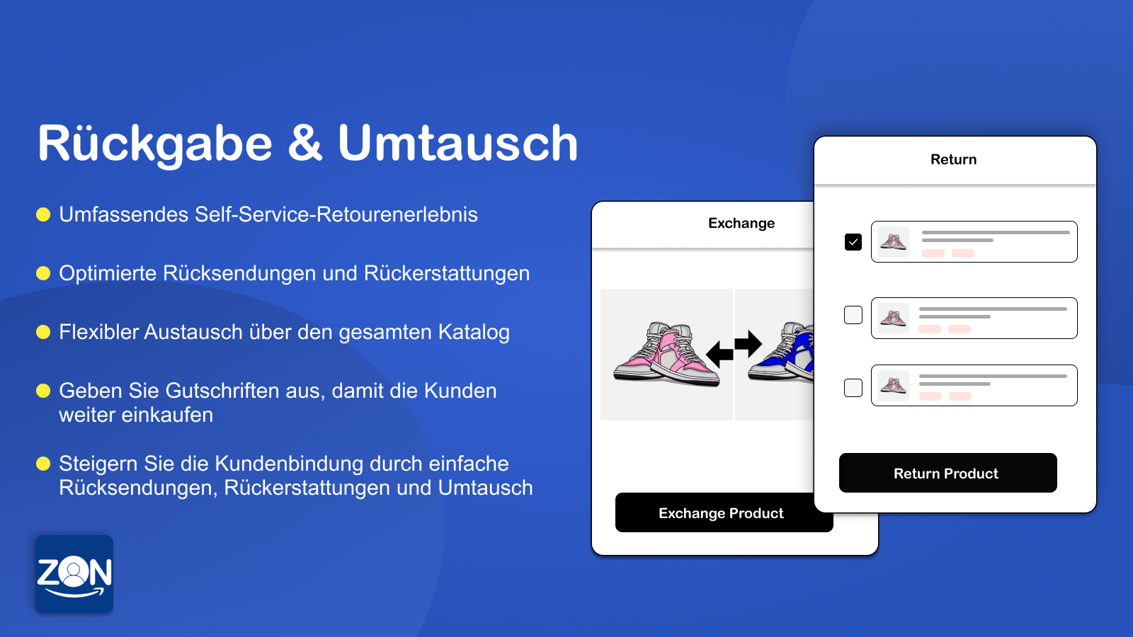 Rückgaben und Umtausch für die Shopify Store-App