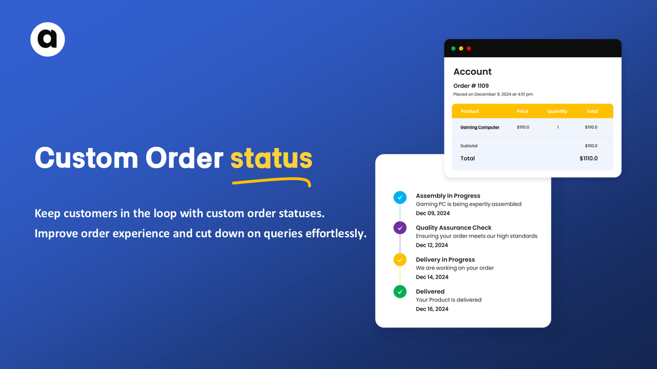 Shopify Custom Order Status