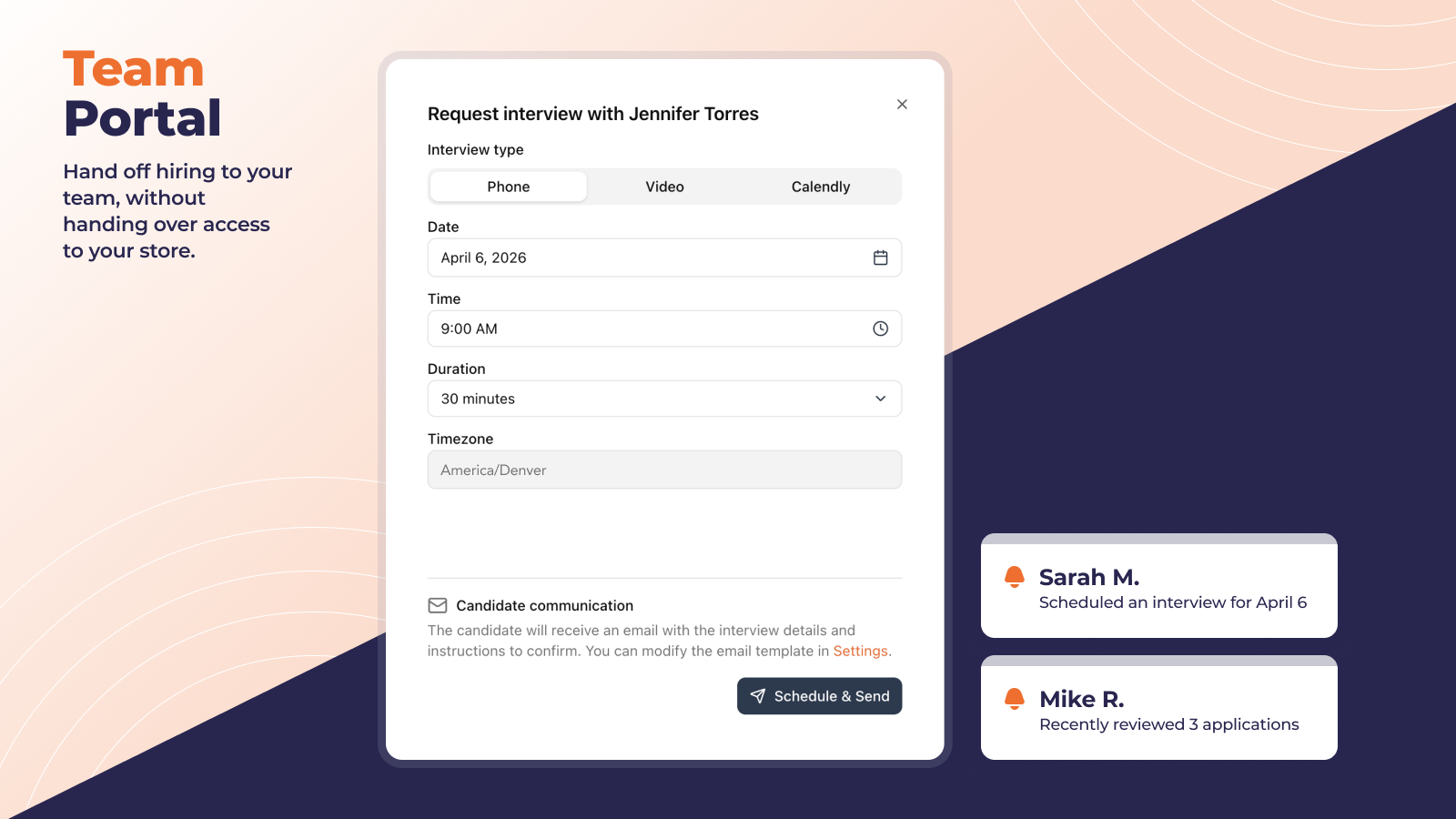 Candidate tracking